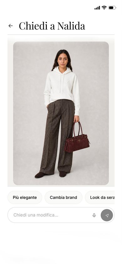 Nalida — nuovo look generato in chat